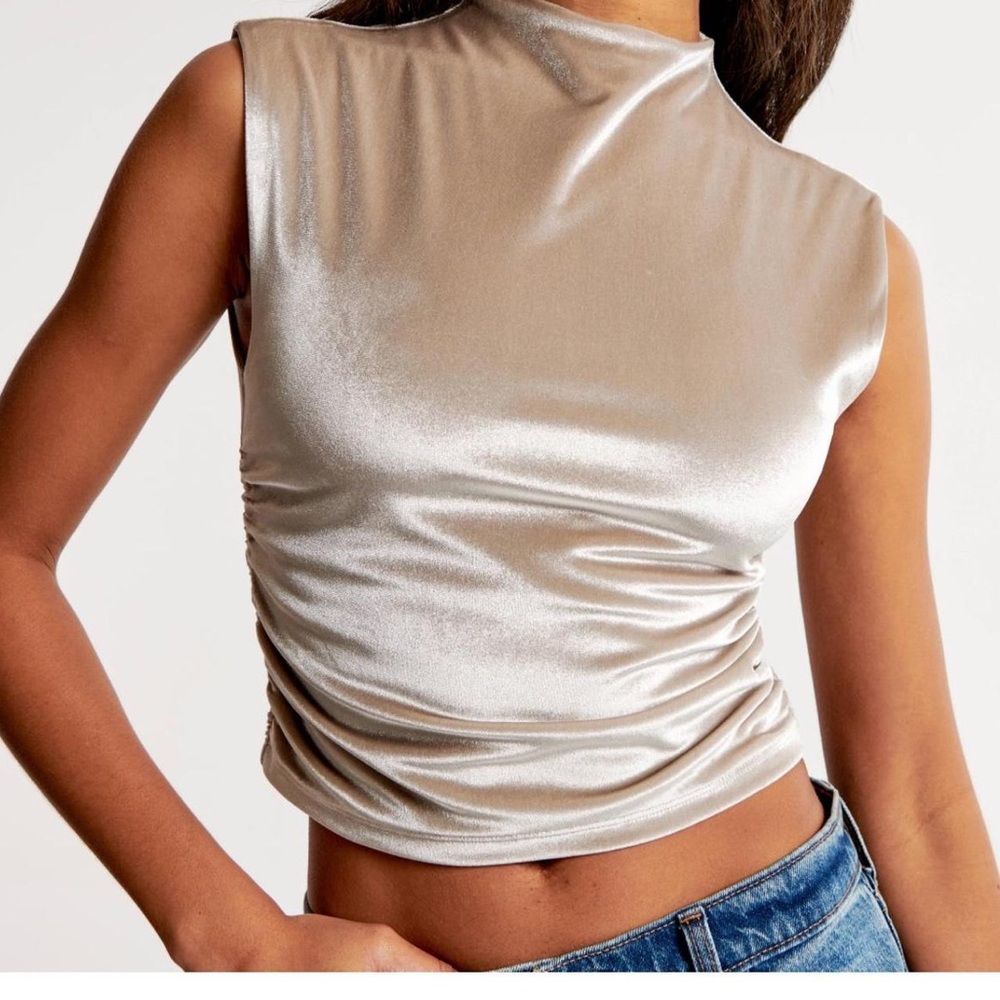 Abercrombie & Fitch Paloma Velvet Top - Picture 5 of 7